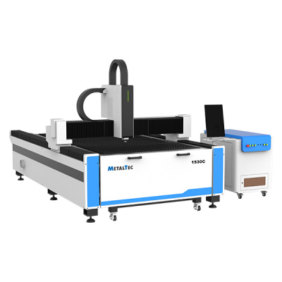 Фото MetalTec 1530C (1500W) оптоволоконный лазерный станок для резки металла с ручной сменой рабочих столов в интернет-магазине ToolHaus.ru